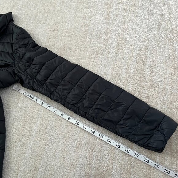 Old Navy Active Black Quilted Puffer Jacket S Zip Up - Picture 7 of 9